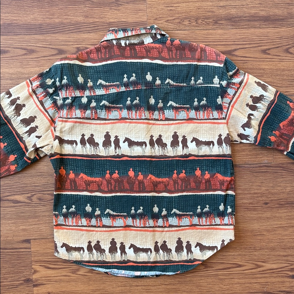 Roughrider by Circle T Cowboy Print Shirt - Picture 4 of 4
